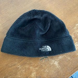 Fluffy north face hat